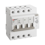 Дифференциальный автомат АД-4 6А/10мА (х-ка C, АС, электронный) 6кА EKF PROxima