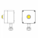 Взрывозащищенный пост управления из алюминия CPE-A-12-(1xLY(250))-1xKAEPM2MHK-20(C)1Ex d e IIC Т5 Gb / Ex tb IIIC T95°C Db IP66