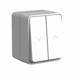Выключатель управления жалюзи 2кл серый IP54 AtlasDesign Profi54 Systeme Electric (1/12)