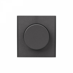 Светорегулятор 300Вт с/у графит диммер механизм с рамкой MIELE STRONG KRANZ (1/80)