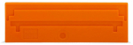 Разделитель, защелкивающ-ся 2мм цвет оранжевый Wago _