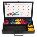 Набор изолированных наконечников и гильз в метал.кейсе М-950-0 КВТ (1/6) Набор изолированных наконечников и гильз в метал.кейсе М-950-0 КВТ (1/6)