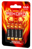 Элемент питания LR03 (ААА) BP4 алкалиновый в бл 4 шт РЕКОРД Элемент питания LR03 (ААА) BP4 алкалиновый в бл 4 шт РЕКОРД