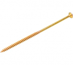 Саморез универсальный острый с потайной головкой 6х80 желтый (10шт/уп) Промрукав