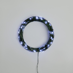 Гирлянда Роса с контроллером 20м, 200LED, IP20, 230В, зеленый провод, белое свечение