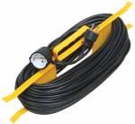 Удлинитель на рамке 1гн без З/К 20м черный 6А ПВС 2х0,75 УР20 IEK (1/2/4)