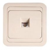 Розетка 1гн ТФ RJ11 с/у белый вставка золото Mimoza Makel (1/12/120) Розетка 1гн ТФ RJ11 с/у белый вставка золото Mimoza Makel (1/12/120)