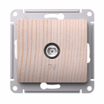 Розетка 1гн ТВ коннектор с/у сосна в сборе Glossa Systeme Electric