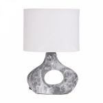 Светильник декоративный настольный Форте, основание кольцо под черный мрамор, белый абажур, цоколь Е27, 60Вт REXANT Светильник декоративный настольный Форте, основание кольцо под черный мрамор, белый абажур, цоколь Е27, 60Вт REXANT