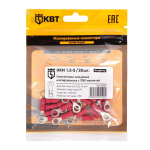 Наконечник кабельный кольцевой изолированный НКИ 1.5–5 (30 шт) (КВТ)