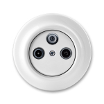 В сборе с корпусом SAT с/у пластик белый IP20 ABB Decento