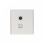 Розетка комп+TV RJ45+TV с/у жемчуг механизм с рамкой кат.6 MIELE STRONG KRANZ (1/100)