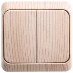 Выключатель 2кл о/у сосна IP20 Этюд Systeme Electric (1/25/200) Выключатель 2кл о/у сосна IP20 Этюд Systeme Electric (1/25/200)