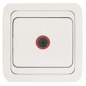 Розетка 1гн ТВ концевая с/у белый Mimoza Makel (1/12/120)