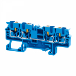 Зажим клеммный проходной 6мм размер ячейки 0мм на DIN-рейку/G-рейка 1 уровень сечение провода 4мм² 32А 1000В полиамид (pa) КЭАЗ (Курский электроаппара