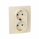 Розетка 2гн с З/К с/у крем винт.клем. в сборе 16А Etika Legrand (1/10) Розетка 2гн с З/К с/у крем винт.клем. в сборе 16А Etika Legrand (1/10)