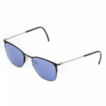 Черные солнцезащитные очки из титана с темно-синими линзами. Модель 11 Черные солнцезащитные очки из титана с темно-синими линзами. Модель 11