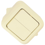 Выключатель 2кл о/у крем IP44 Nemliyer Makel (1/10)