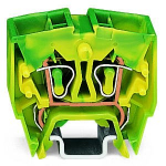 Клемма заземляющая 1уровней 32мм на DIN-рейку 1.5мм² ширина ячейки10 без торцевой изолирующей пластины Wago