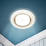 Светильник встраив со светодиод подсветкой под лампу GX53 белый матовый DK LD51 FR ЭРА (1/50)