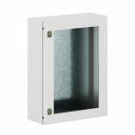 Корпус распред. шкафа 1двер. сталь серый 600мм 800мм 250мм с монтажной платой IP66 DKC