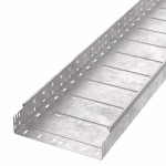 Лоток кабельный листовой 3000x300x80 сталь с перфорированной боковой стенкой толщ.1мм ПРОМРУКАВ