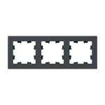 3 - местная рамка, графит, пластик Эпика EKF