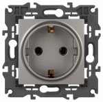 Розетка ЭРА Elegance 14-2101-16 2P+E Schuko, 16А-250В, титан Розетка ЭРА Elegance 14-2101-16 2P+E Schuko, 16А-250В, титан