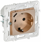 Розетка 1гн с З/К+USB C шторки с/у песочный механизм 16А 18Вт SK-R17Sa SKANDY IEK (1/10/100)