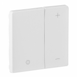 Лицевая панель светорегулятора кнопочного с/у белый Valena LIFE.(1)