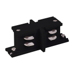 TRC-1-3-II-BK / Коннектор прямой внутренний для трехфазного шинопровода (черный)