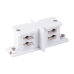 TRC-1-3-II-WH / Коннектор прямой внутренний для трехфазного шинопровода (белый)