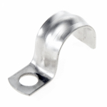 Скоба металлическая однолапковая СМО 16-17 отв. d 6,5 мм (100 шт/уп) Промрукав