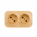 Розетка 2гн с З/К шторки о/у дерево 16А IP20 Quteo Legrand  (1/10)