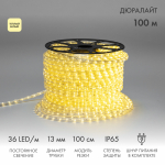 Дюралайт LED, постоянное свечение (2W) - теплый белый, 36 LED/м, Ø13мм, Neon-Night (100)