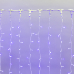 Гирлянда "Светодиодный Дождь" 2х1,5м, постоянное свечение, белый провод, 220В, диоды СИНИЕ