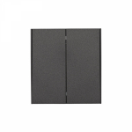 Выключатель 2кл для жалюзи возвратный с/у графит 10А механизм с рамкой MIELE STRONG KRANZ (1/100)