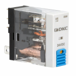 Промежуточное реле 0НО 0НЗ 1ПК кат.12В DC IP50 DKC (ДКС) Релейные модули