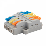 Клемма СМК 3x2 проxодная разветвительная 3 полюса, с монтажной площадкой (1 ввод, 2 вывода на полюс), (5 шт./уп.) REXANT