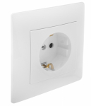 GUSI Bravo Розетка с боковым заземляющим контактом (БЗК) с защитой от проникновения (ЗП), совместима для проводов и кабелей с токопроводящ GUSI Bravo Розетка с боковым заземляющим контактом (БЗК) с защитой от проникновения (ЗП), совместима для проводов и кабелей с токопроводящ