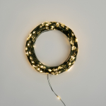 Гирлянда Роса с контроллером 30м, 300LED, IP20, 230В, зеленый провод, теплое белое свечение