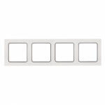 Рамка 4гн белый вставка черная Стокгольм PROxima EKF (1/15/120) Рамка 4гн белый вставка черная Стокгольм PROxima EKF (1/15/120)