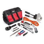 Набор инструментов электромонтажника 10 предметов 6 насадок/головок для торцового гаечного ключа 1 напильник КВТ Набор инструментов электромонтажника 10 предметов 6 насадок/головок для торцового гаечного ключа 1 напильник КВТ