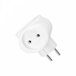 Тройник 3гн без З/К белый биметалл 220В 6А Токер REXANT (1/1/50)