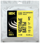 Лента LED 5м COB-528LED freecut 14Вт/м IP20 24В 3000К IEK