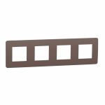 Рамка 4гн шоколад/крем Unica STUDIO NEW Schneider Electric