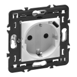 Розетка Legrand Mosaic 2-мест. 4мод. с З/К скр. уст-ки16А 0-250В со шторками IP40 крем.-белый Розетка Legrand Mosaic 2-мест. 4мод. с З/К скр. уст-ки16А 0-250В со шторками IP40 крем.-белый