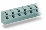 Клемма печатной платы 1 уровень, 12 соединителей, 1000В 24А 8кВ сечение1.5мм² олово крепл. проводника, штепсельный зажим (конусный) IP20 Wago
