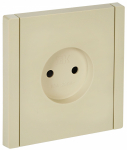 Розетка 1гн без З/К шторки с/у ваниль винт.клем 10А FP417 FORTE&PIANO IEK (1/10/100)