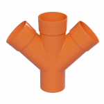 Соединение для четырех двустенных труб,45 ,полипропилен,д.200 ДКС Соединение для четырех двустенных труб,45 ,полипропилен,д.200 ДКС